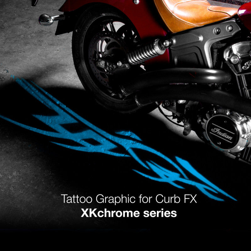 XK XK-CFX-FILM-TATOO Glow 2pc CurbFX Film+Optic Tatoo Style