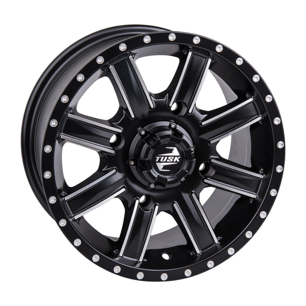 Tusk 1852760005 4/137  Cascade Wheel 12x7 5.0 + 2.0 Machined/Black