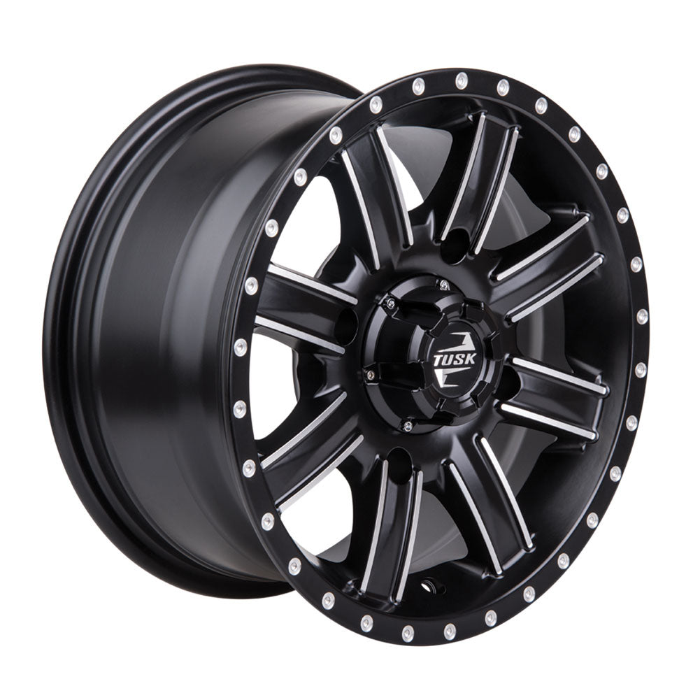 Tusk 1852760005 4/137  Cascade Wheel 12x7 5.0 + 2.0 Machined/Black