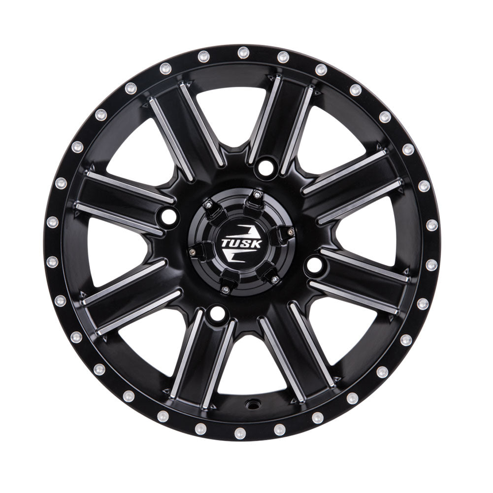 Tusk 1852760005 4/137  Cascade Wheel 12x7 5.0 + 2.0 Machined/Black
