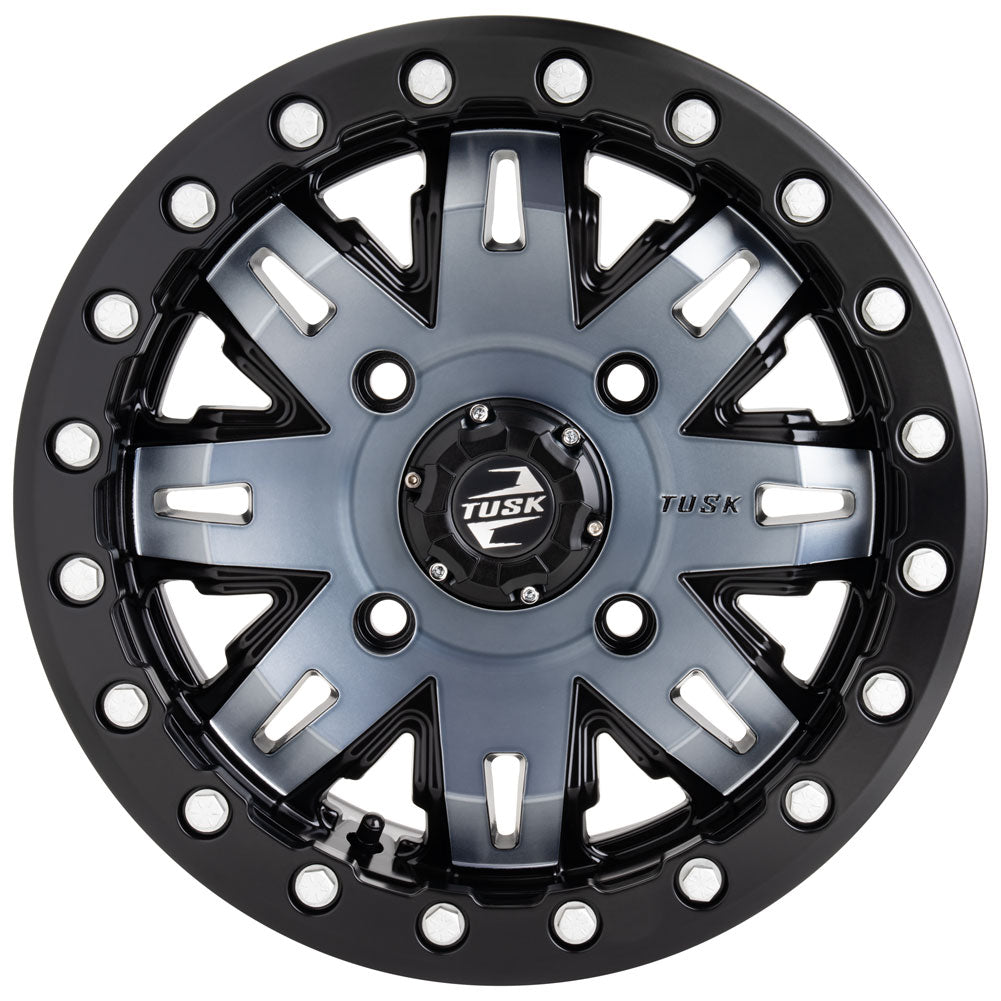 Tusk 1852790020 Teton Beadlock Wheel 14x7 4/156 6+1 Gun Metal Black