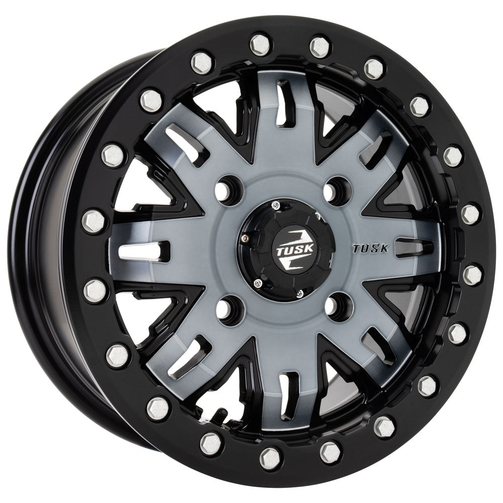Tusk 1852790020 Teton Beadlock Wheel 14x7 4/156 6+1 Gun Metal Black
