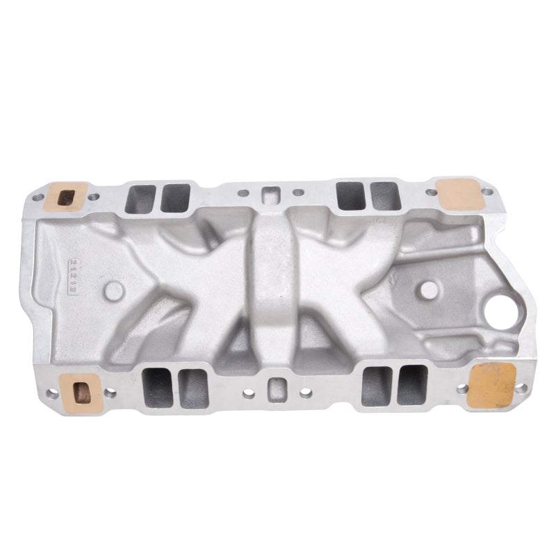 Edelbrock 2506 Manifold fits SBC 23-Degree Marine RPM 1987-1995 w/ Brass