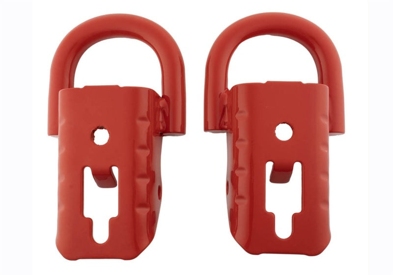 fits Ford 15-22 Racing M-18954-F15R F-150 Tow Hooks - Red (Pair)