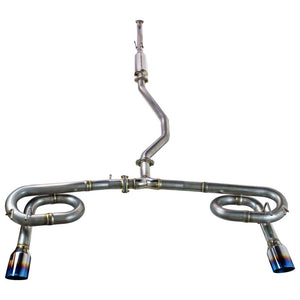 Remark RK-C2063H-11T 2022+ fits Honda Civic Sport Sedan (FE2) Catback Exhaust - Dual Burnt Stainless Steel Tips