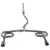 Remark RK-C2063H-11T 2022+ fits Honda Civic Sport Sedan (FE2) Catback Exhaust - Dual Burnt Stainless Steel Tips