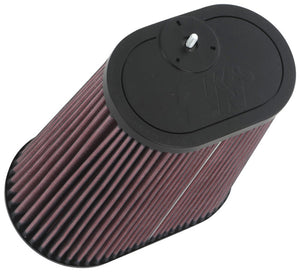 K&N Engineering RU-1012 K&N Universal Clamp-On Air Filter 3-1/8in Dual FLG 8-7/8in X 5-3/16 B 6-1/4in X 4IN T, 9inH W/STUD