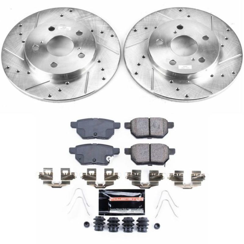 PowerStop K7753 2016 fits Scion iM Rear Z23 Evolution Sport Brake Kit
