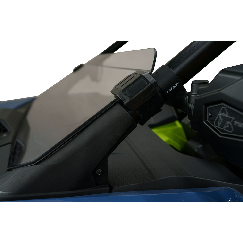 Tusk 1868600025 Removable Half Windshield Clear - Scratch Resistant