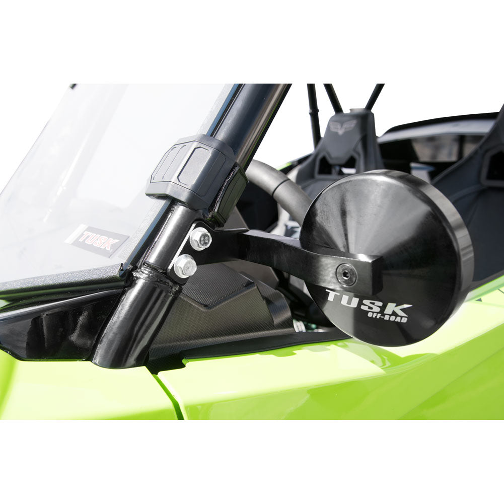 Tusk 1868840002 Alloy UTV Mirror Kit w/A-Pillar Mounts