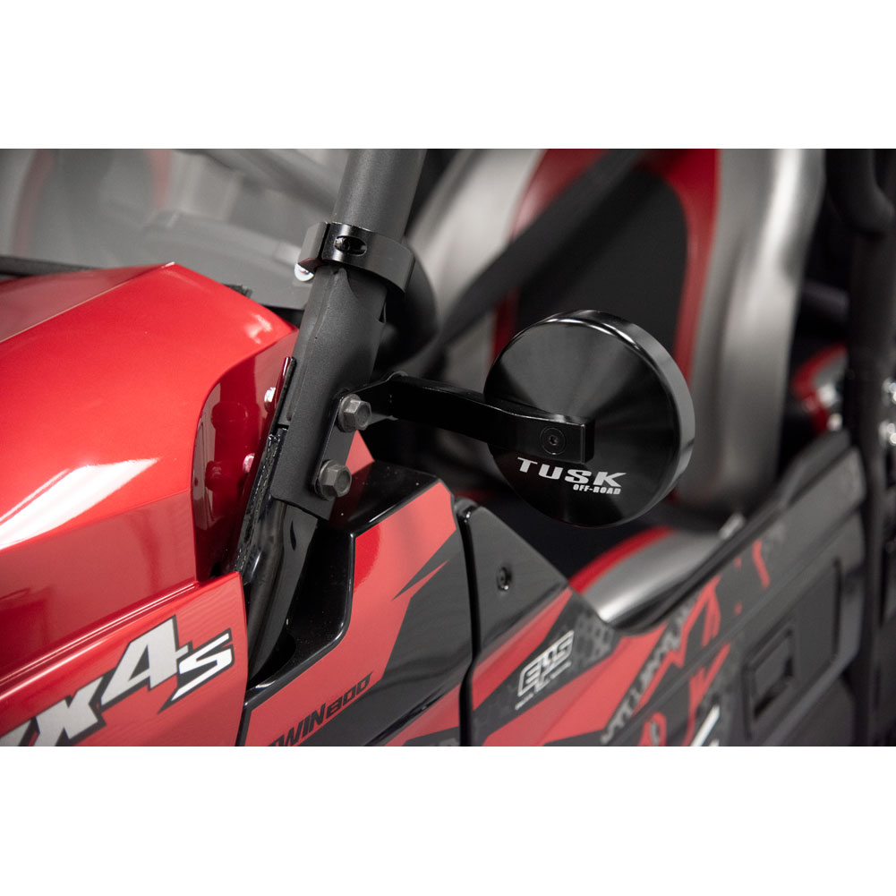 Tusk 1868840007 Alloy UTV Mirror Kit w/A-Pillar Mounts