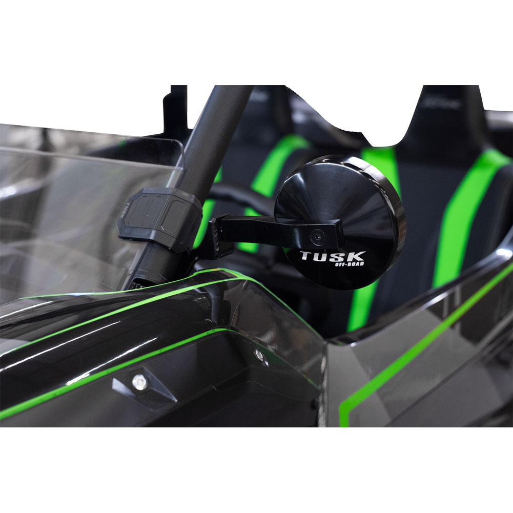 Tusk 1868840010 Alloy UTV Mirror Kit w/A-Pillar Mounts