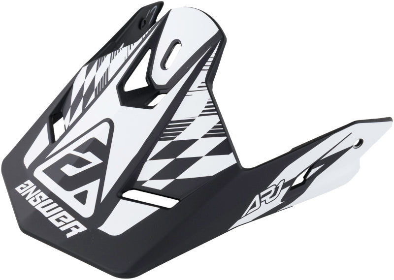 Answer 442920 AR1 Sweep Visor Black/White