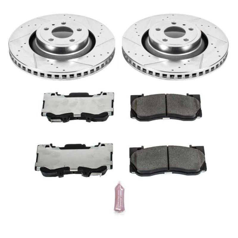 PowerStop K6806-26 15-19 fits Ford Mustang Front Z26 Street Warrior Brake Kit