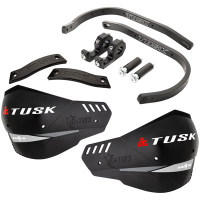 Tusk 1871450017 D-Flex Pro Adventure Handguards Black Bar Plastics 1 1/8"