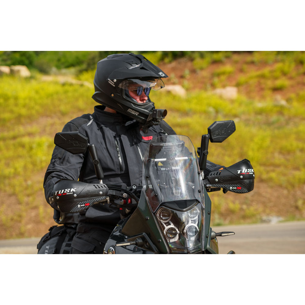Tusk 1871450028 D-Flex Pro Adventure Handguards Black Bar Plastics 7/8"