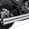 Vance 17323 & Hines HD Softail 12-17 Bigshots Long Chrome PCX Full System Exhaust