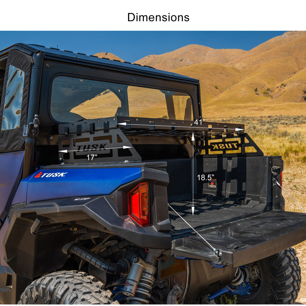 Tusk 1882990003 Cargo Rack Regular Black Powder Coated