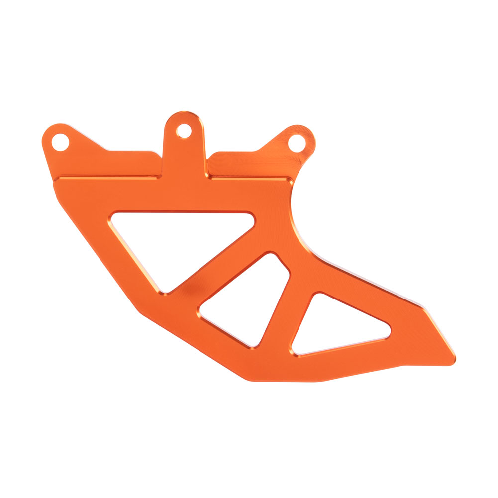 Tusk 1883420001 Rear Brake Caliper Support Disc Guard Replacement Fin Orange