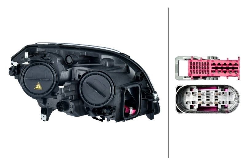 Hella LA354878151 2012-2015 fits Mercedes-Benz GLK250 Headlight Assembly
