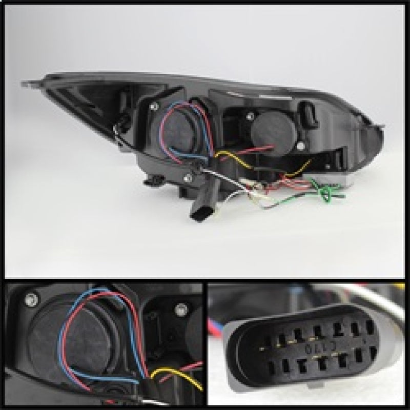 Spyder 5072832 fits Ford 12-14 Focus Projector Headlights Halogen Model Only -