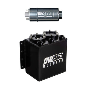 DeatschWerks 6-251-25ST 2.5L Modular Surge Tank (Incl. 1 DW250iL In-Line Fuel P