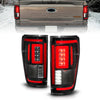 ANZO 311475 fits Ford 21-23 F-150 LED Taillights Seq. Signal w/BLIS Cover - Black (For Factory Halogen ONLY)