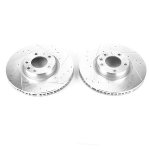 PowerStop fits Porsche 11-18 Cayenne Front Evolution Drilled & Slotted Rotors -