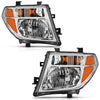 ANZO 111463 2008 fits Nissan 05-20 Pathfinder Crystal Headlight Chrome Amber (OE Replacement)