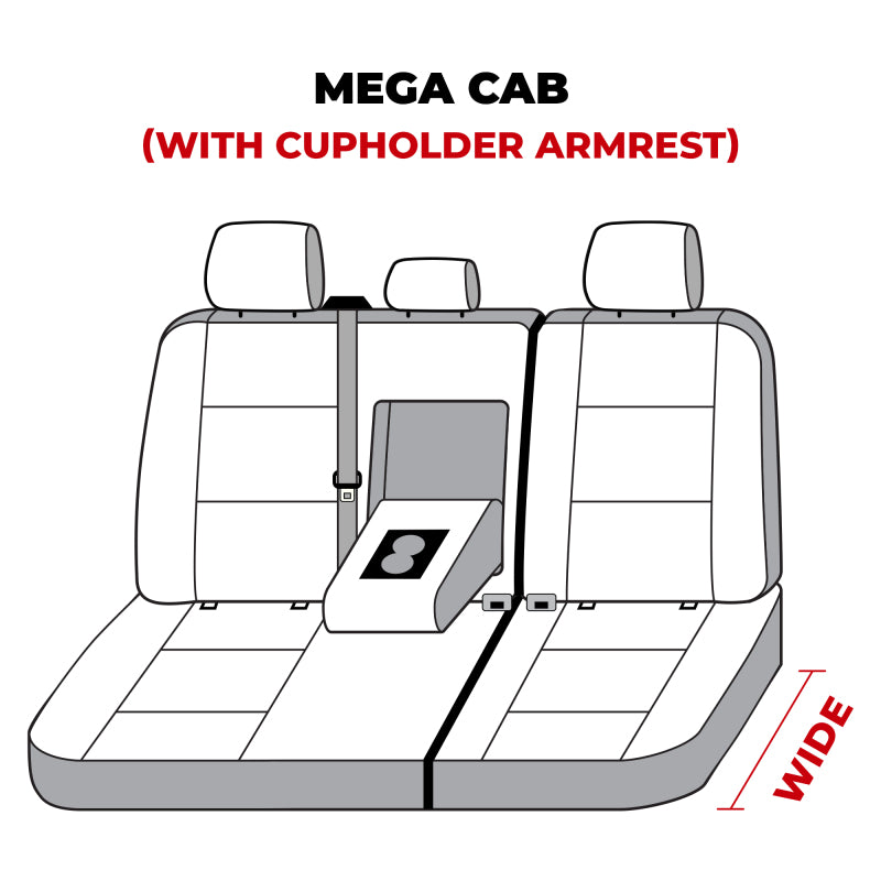 Covercraft SS8536PCTP 22-24 fits Dodge RAM Mega Polycotton SeatSaver Custom S