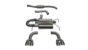 CORSA Performance 14862 Corsa 2008-2014 fits Subaru Impreza Hatchback STI 2.5L Turbo Manual Polished Sport Cat-Back Exhaust