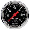 AutoMeter 2415 AutoMeter Gauge Exhaust Pressure 2-1/16in. 60 PSI Mechanical Traditional Chrome