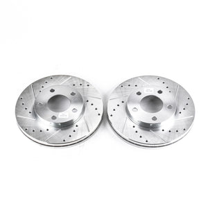 PowerStop fits Ford 94-04 Mustang Front Evolution Drilled & Slotted Rotors -