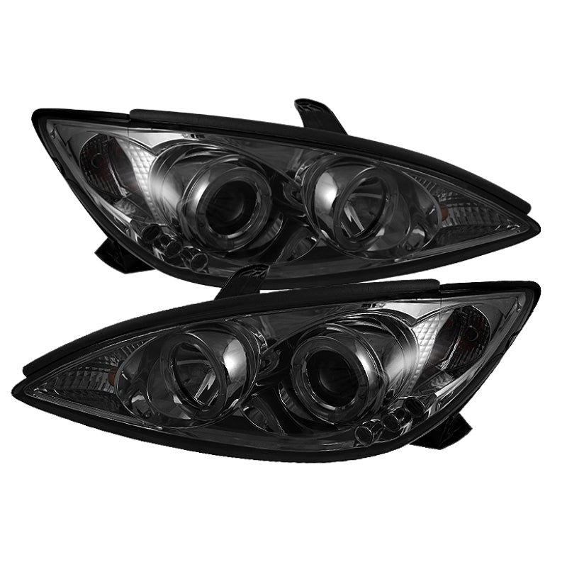 Spyder 5064325 fits Toyota 02-06 Camry Projector Headlights LED Halo LED Smoke
