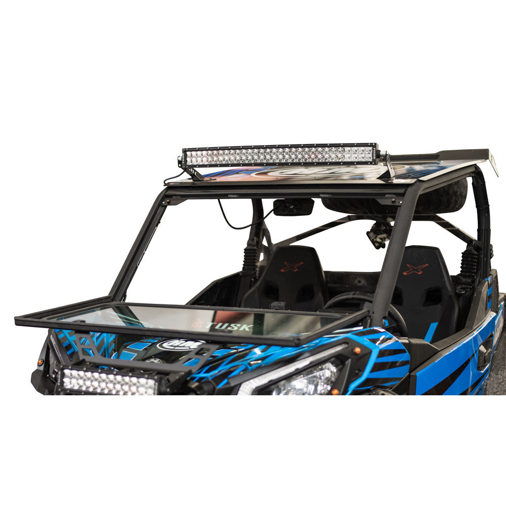 Tusk 1904590019 UTV Folding Glass Windshield with Windshield Wiper