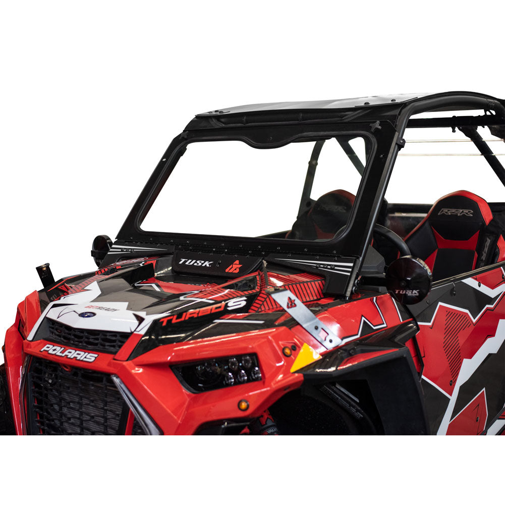 Tusk 1904590021 UTV Folding Glass Windshield with Windshield Wiper