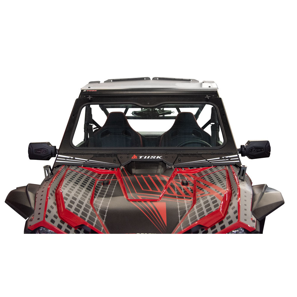 Tusk 1904590025 UTV Folding Glass Windshield with Windshield Wiper