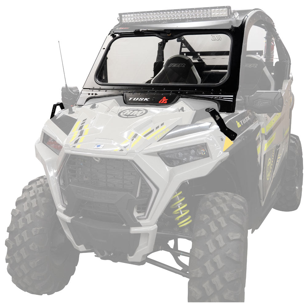 Tusk 1904590030 UTV Folding Glass Windshield with Windshield Wiper