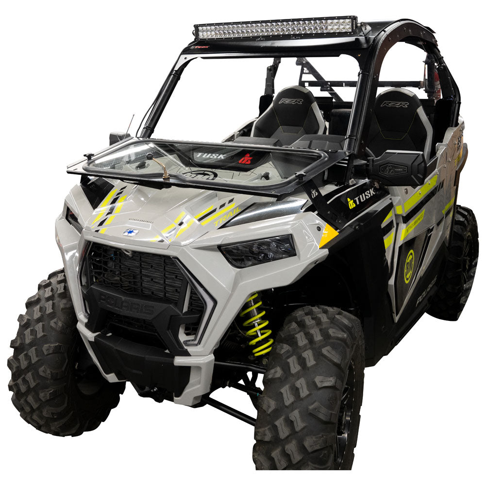 Tusk 1904590030 UTV Folding Glass Windshield with Windshield Wiper