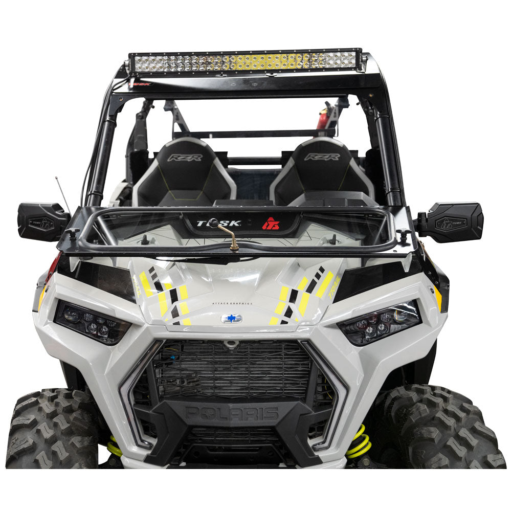 Tusk 1904590030 UTV Folding Glass Windshield with Windshield Wiper