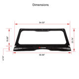 Tusk 1904590031 UTV Folding Glass Windshield with Windshield Wiper