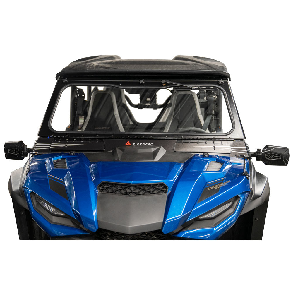 Tusk 1904590031 UTV Folding Glass Windshield with Windshield Wiper