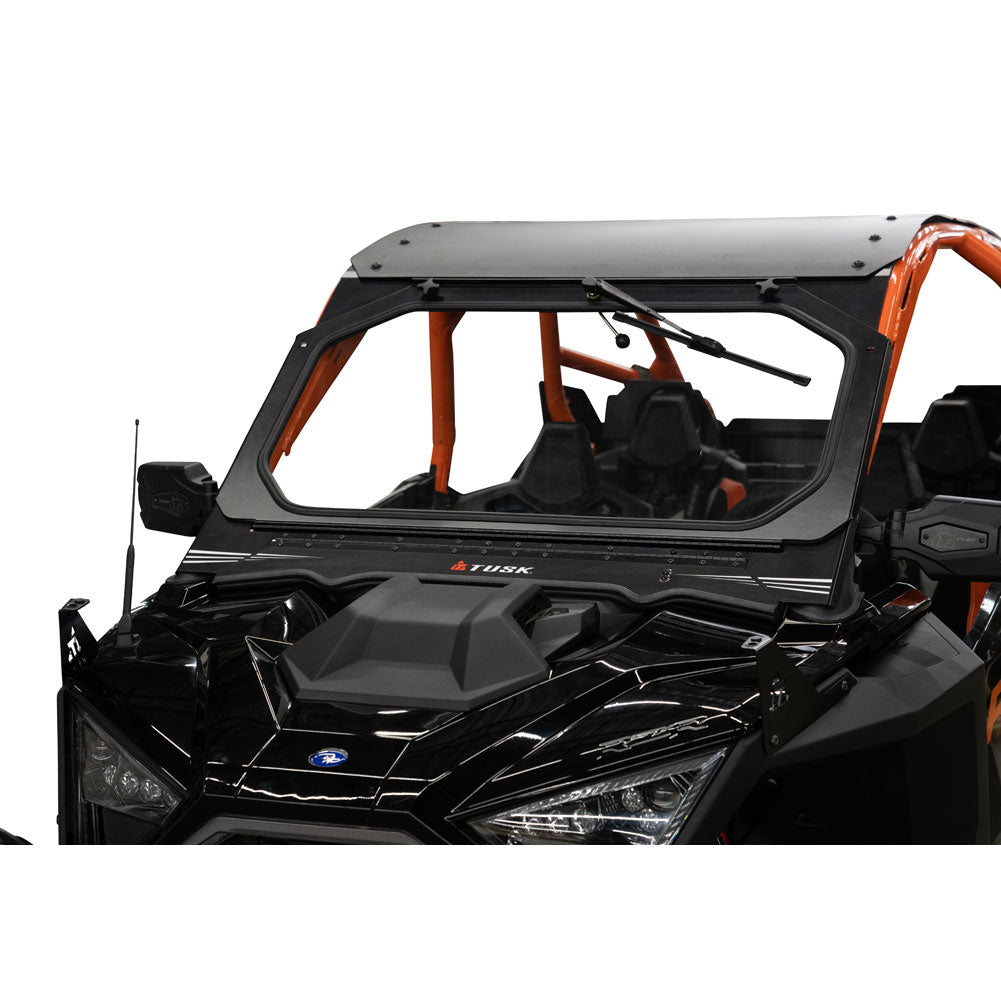 Tusk 1904590033 UTV Folding Glass Windshield with Windshield Wiper