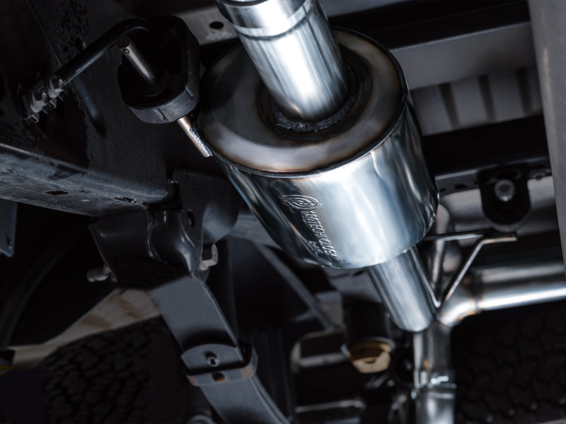 AWE Tuning 2021+ Ford F150 Tremor w/ Bumper Cutouts 0FG Resonated Catback w/ Chrome Silver Tips