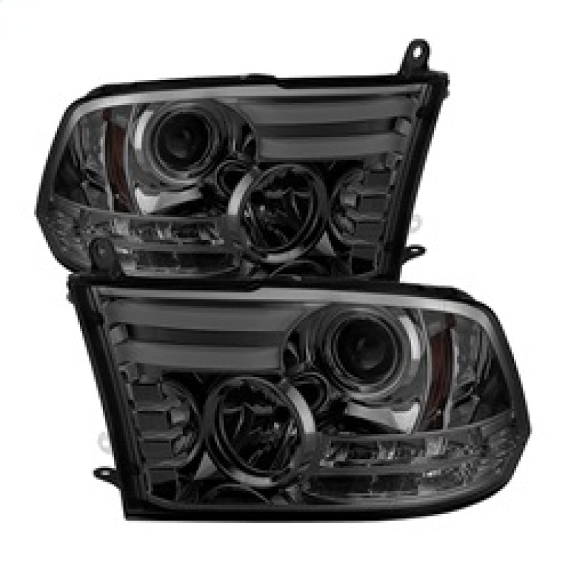 Spyder 5081735 fits Dodge 13-15 Ram Projector Headlights Light Bar DRL Smoke PR
