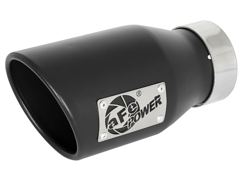 AFE 49T30452-B09 orce-Xp 409 SS Exhaust Tip Black (Left Side) 3in In x 4-1/2in
