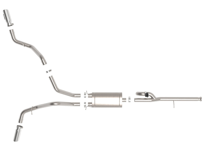 AFE 49-34132-P  XV 3in 304SS CB Exhaust w/ Cutout 14-19 fits GM Trucks 4.3/5.3L