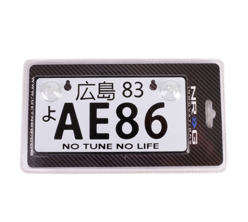 NRG MP-001-AE86 fits Mini JDM Style Aluminum License Plate (Suction-Cup Fit/Universal) - AE86