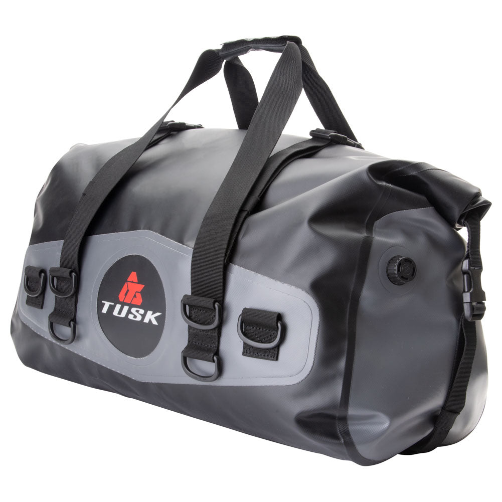 Tusk 1922740002 Dry Duffel Bag Medium (33 Liters) Top Load Black/Grey