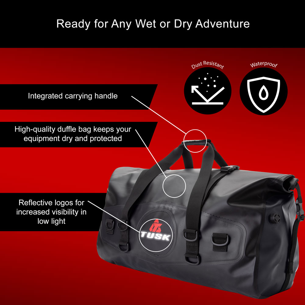 Tusk 1922740013 Dry Duffel Bag Large (44 Liters) Top Load Black